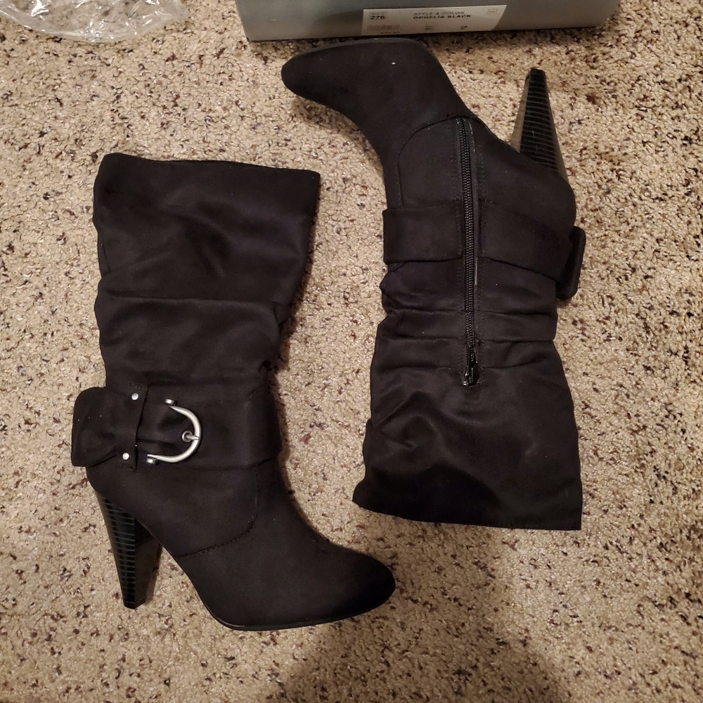 Apartment 9 size 7 Ophelia suede boots in black
